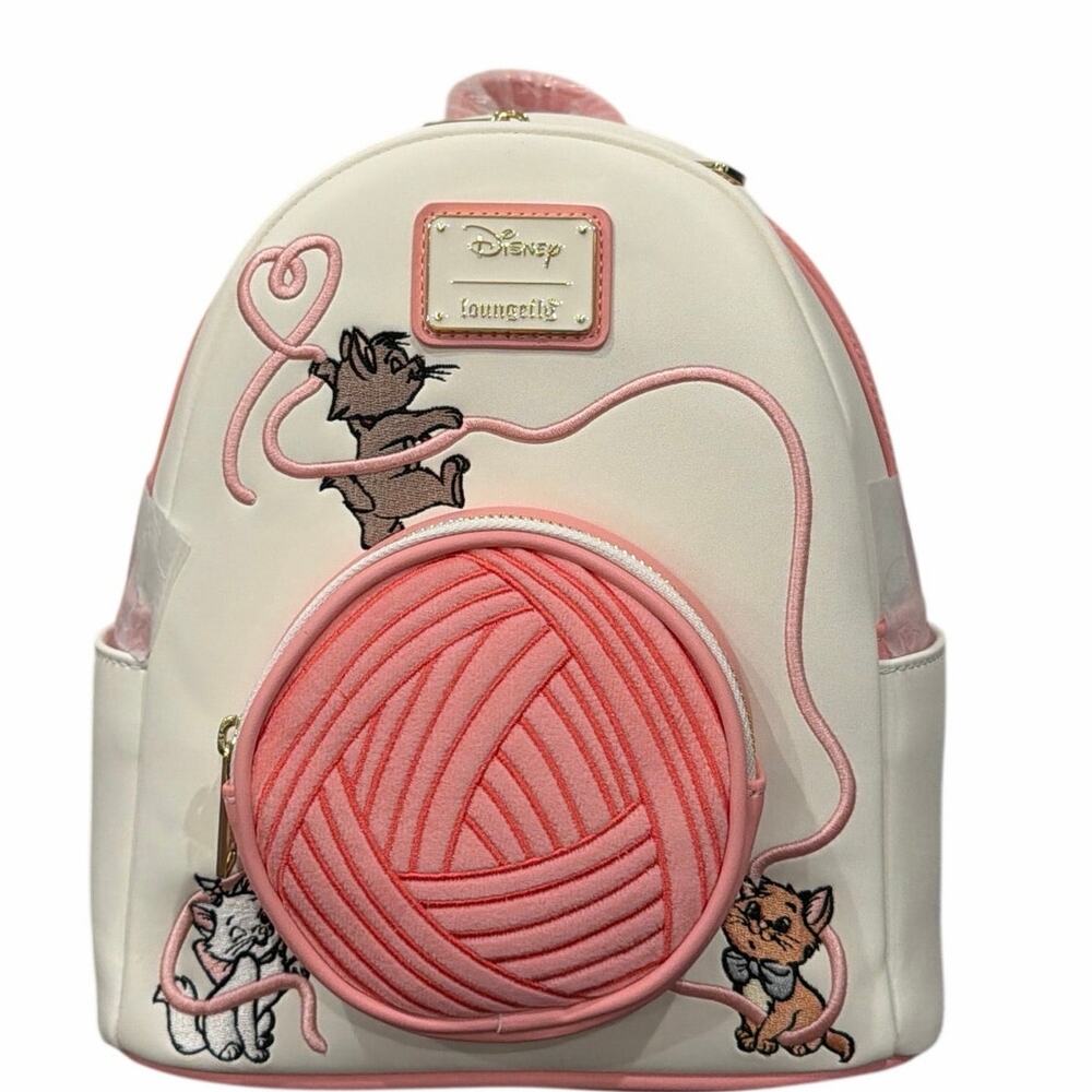Loungefly Disney The Aristocats Kittens & Yarn Mini Backpack NWT